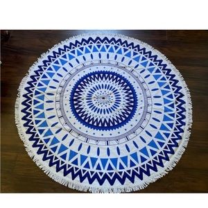 Beach towel, round towel, bridesmaid gift, tropical beach party towel